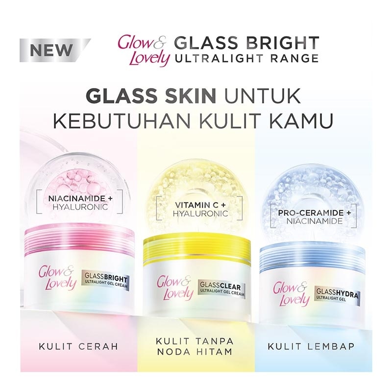 Glassbright Ultralight Gel Cream Pink 50g image