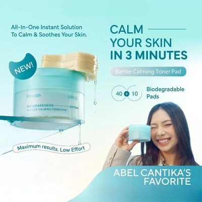WARDAH - Toner Pad Madecassoside Ectoin Barrier Calming 50pad / 100 ml image