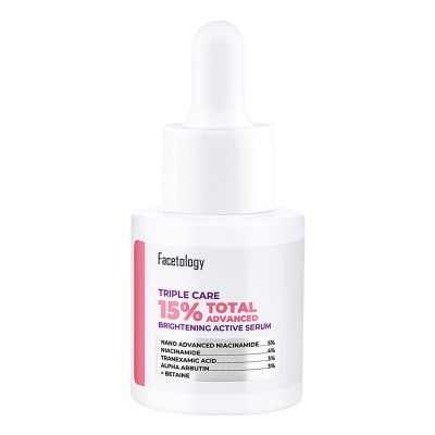 FACETOLOGY - Triple Care Total 15% Advanced Brightening Active Serum 15ml