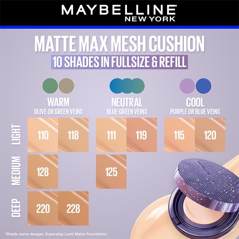 Super Stay Matte Max Up To 30H Wear Cushion Refill 125 11g image