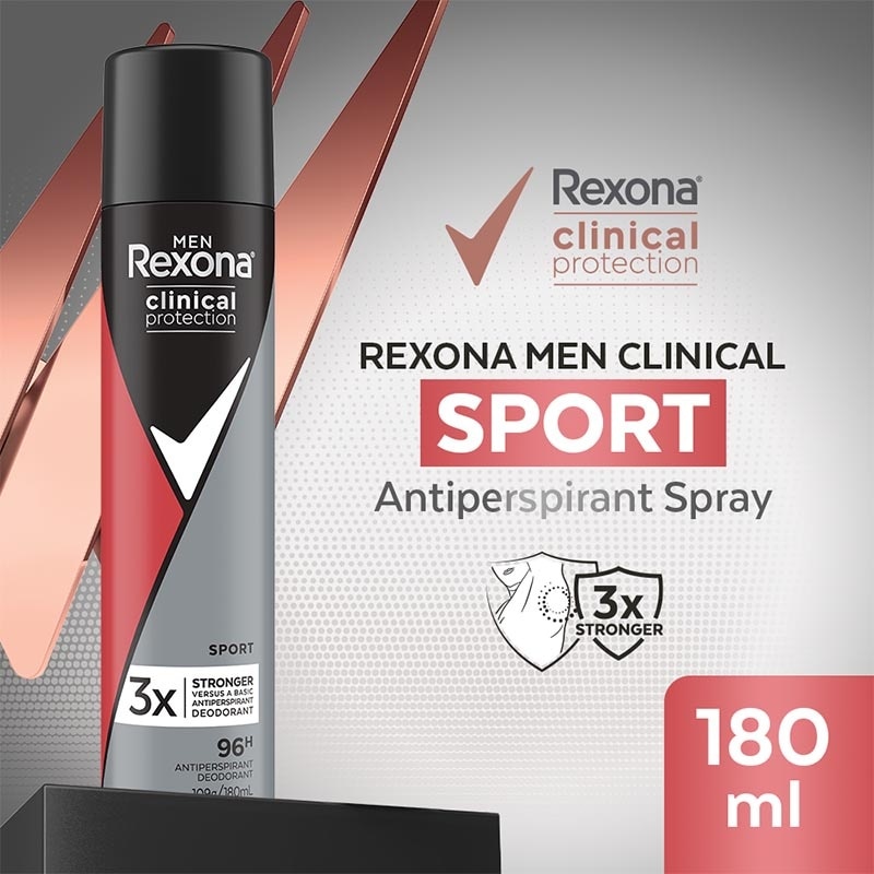 Men Clinicals Antiperspirant Deodorant Spray Sport Defense 180ml image