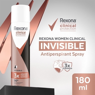 REXONA - Women Clinicals Antiperspirant Deodorant Spray Invisible Dry 180ml image