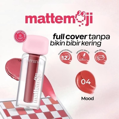 EMINA Mattemoji Non Drying Lip Cream 04 Mood 3g image