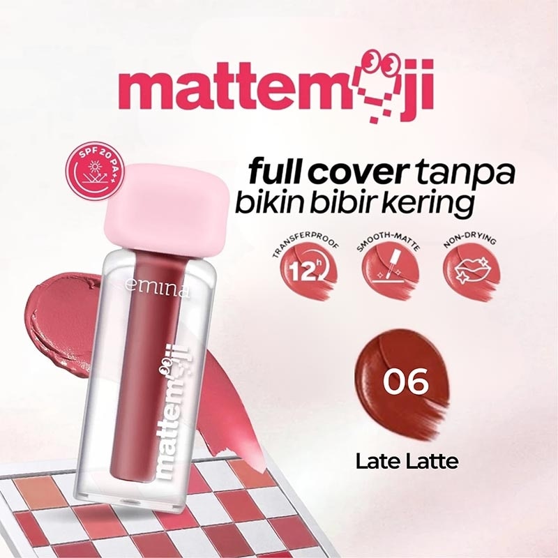 Mattemoji Non Drying Lip Cream 06 Late Latte 3g image