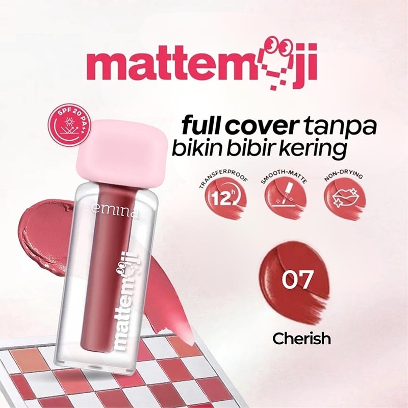 Mattemoji Non Drying Lip Cream 07 Cherish 3g image