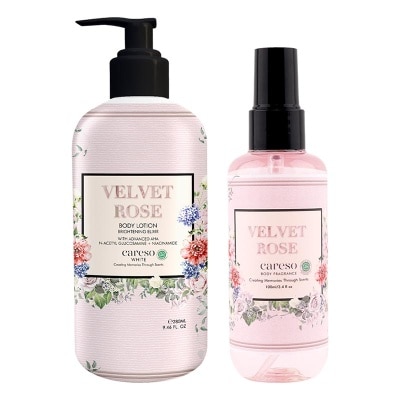 CARESO - Body Lotion + Fragrance Velvet Rose Bundle image