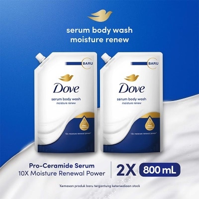 DOVE - Twinpack Serum Body Wash Moisture Renew 800ml X 2 image