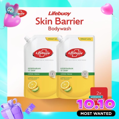 LIFEBUOY Twinpack Sabun Mandi Cair Lemon Fresh 800ml X 2 image