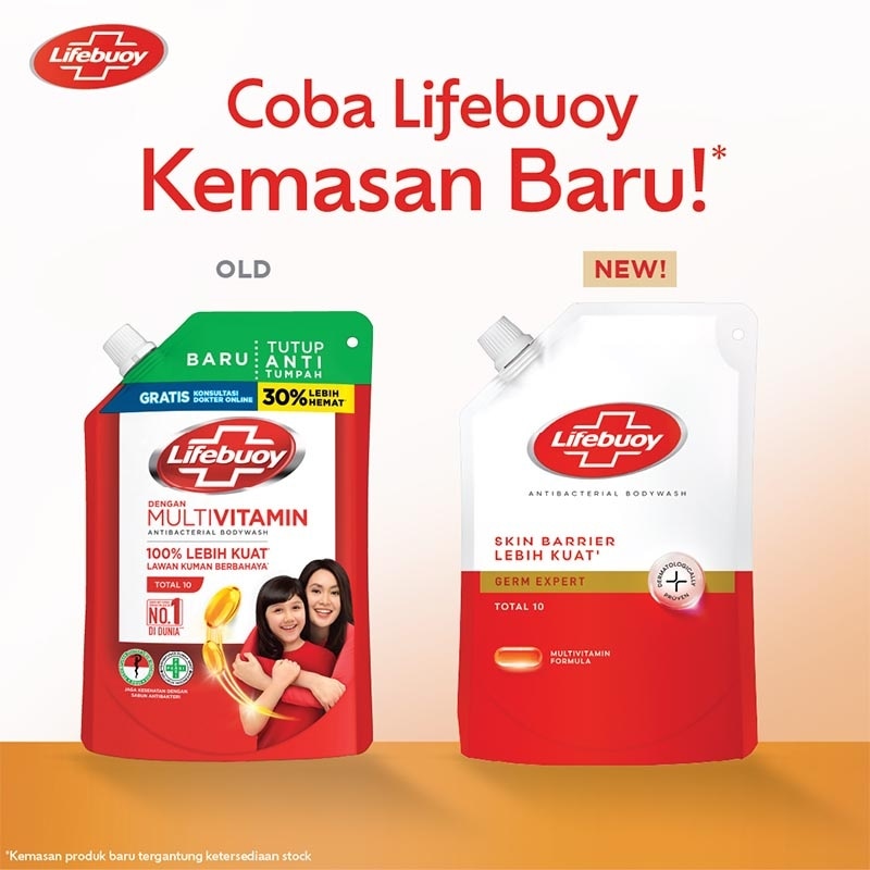 Twinpack Sabun Mandi Cair Total 10 800ml X 2 image
