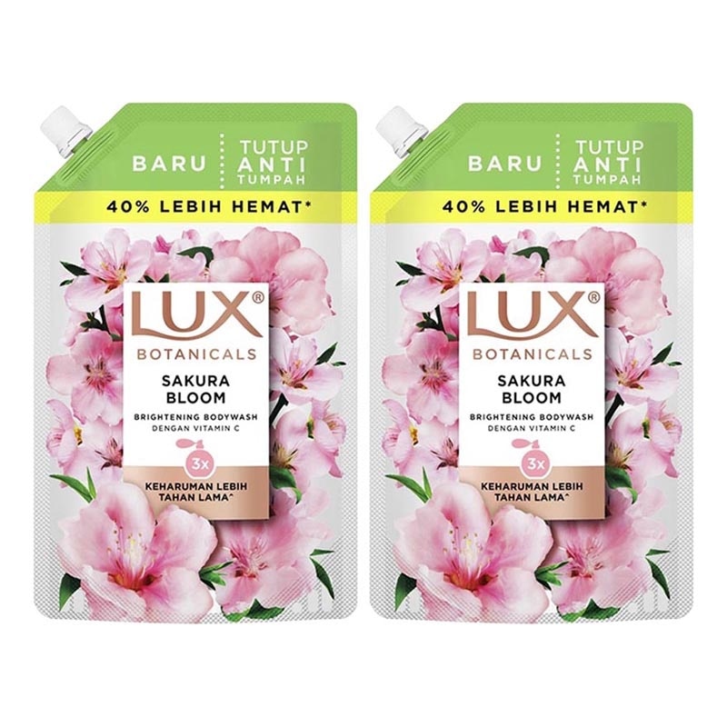 Twinpack Sabun Mandi Cair Botanicals Sakura Bloom Pouch 800ml X 2 image