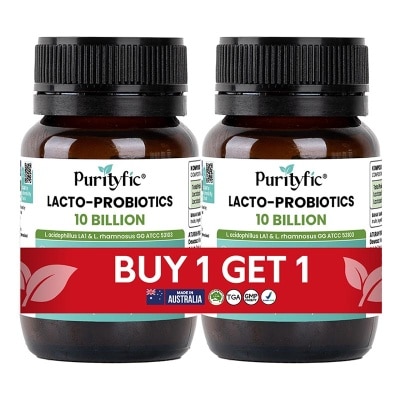 PURITYFIC - Twin Pack Lacto-Probiotics 10 Billion 30'S + 30'S image