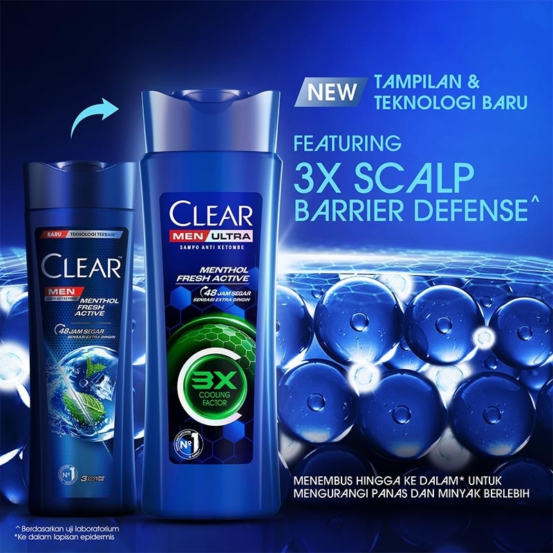 Men Ultra Sampo Anti Ketombe Menthol Fresh Active 300ml image