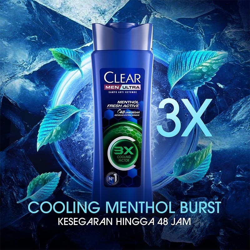 Men Ultra Sampo Anti Ketombe Menthol Fresh Active 300ml image