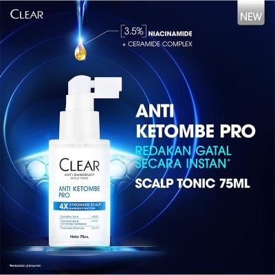 CLEAR - Anti Dandruff Scalp Tonic Anti Ketombe Pro 75ml image