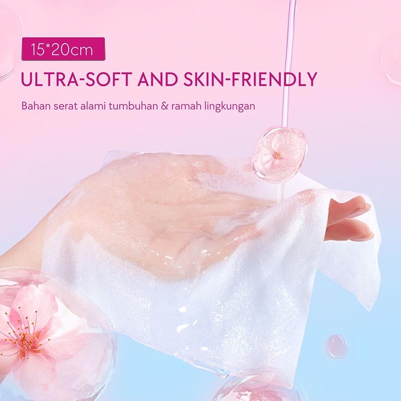 Cherry Blossom Soothing Micellar Water Wipes 10'S image