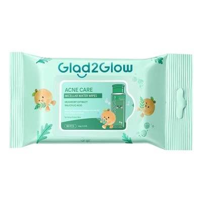 GLAD2GLOW - Mugwort Acne Care Micellar Water Wipes 10'S image