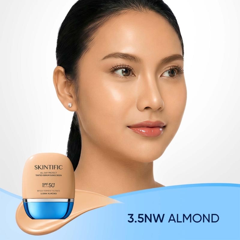 All Day Protect Tinted Serum Sunscreen SPF 50+ PA++++ 3.5NW Almond 30g image