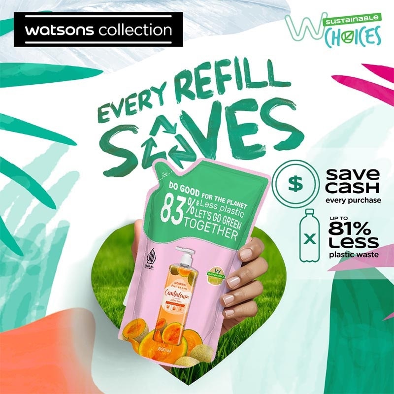Cantaloupe Scented Cream Bath Pouch 5 X 800ml image