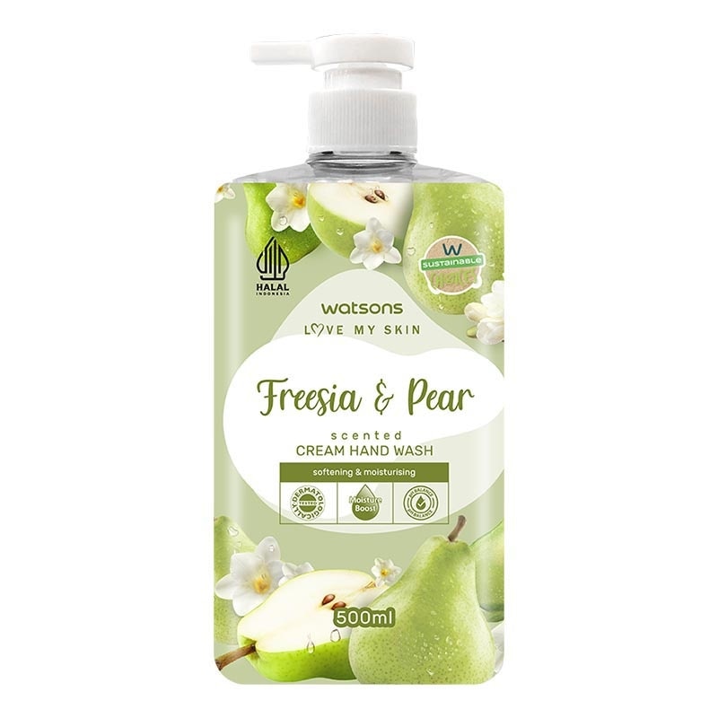 Twin Pack Fresia & Pear Scented Cream Hand Wash 500ml image