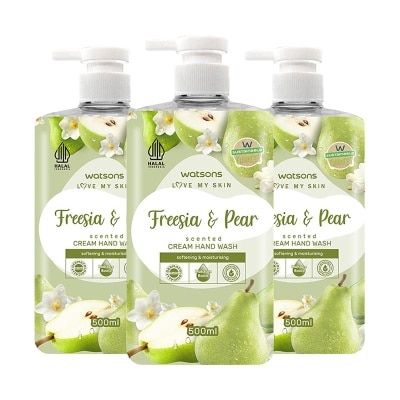 WATSONS - Triple Pack Fresia & Pear Scented Cream Hand Wash 500ml image