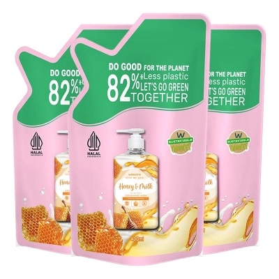 WATSONS COLLECTION - Triple Pack Honey & Milk Cream Refill Hand Wash 400ml image