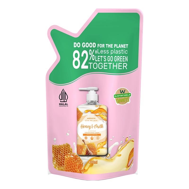 Honey & Milk Cream Refill Hand Wash 5 X 400ml image