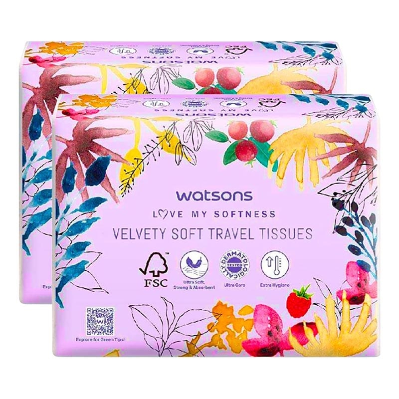 W VB X-FLOWER FACIAL TISSUE 650'S 2X image