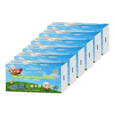 WATSONS COLLECTION X Flower Softpack Tissue 6 X 250'S image