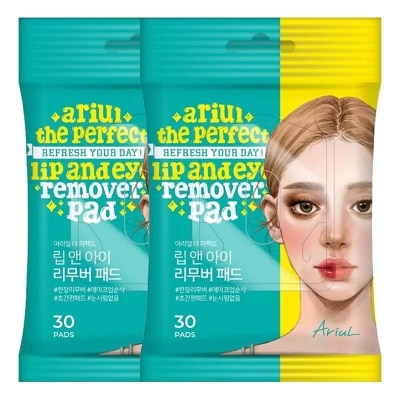 ARIUL - Twin Pack The Perfect Refresh Your Day! Lip and Eye Remover Pad 30'S image