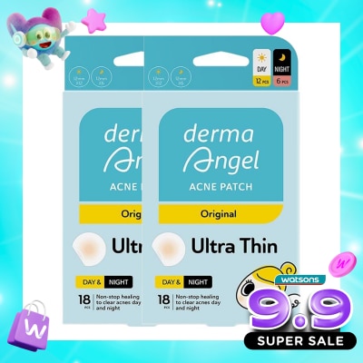DERMA ANGEL - Twin Pack Acne Patch Day & Night 18'S image