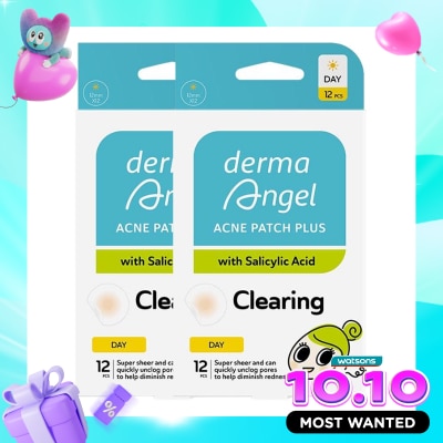 DERMA ANGEL Twin Pack Salicylic Acid Acne Patch Day 12'S image