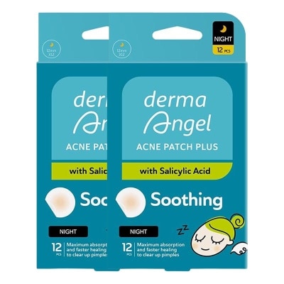 DERMA ANGEL - Twin Pack Salicylic Acid Acne Patch Night 12'S image