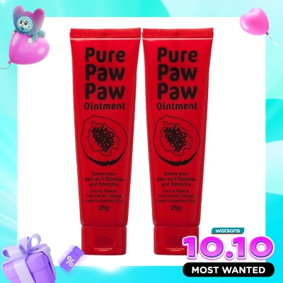PURE PAW PAW Twin Pack Pawpaw Ointment Original 25g image