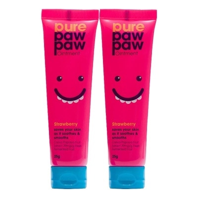 PURE PAW PAW - Twin Pack Pawpaw Ointment Strawbrry 25g image