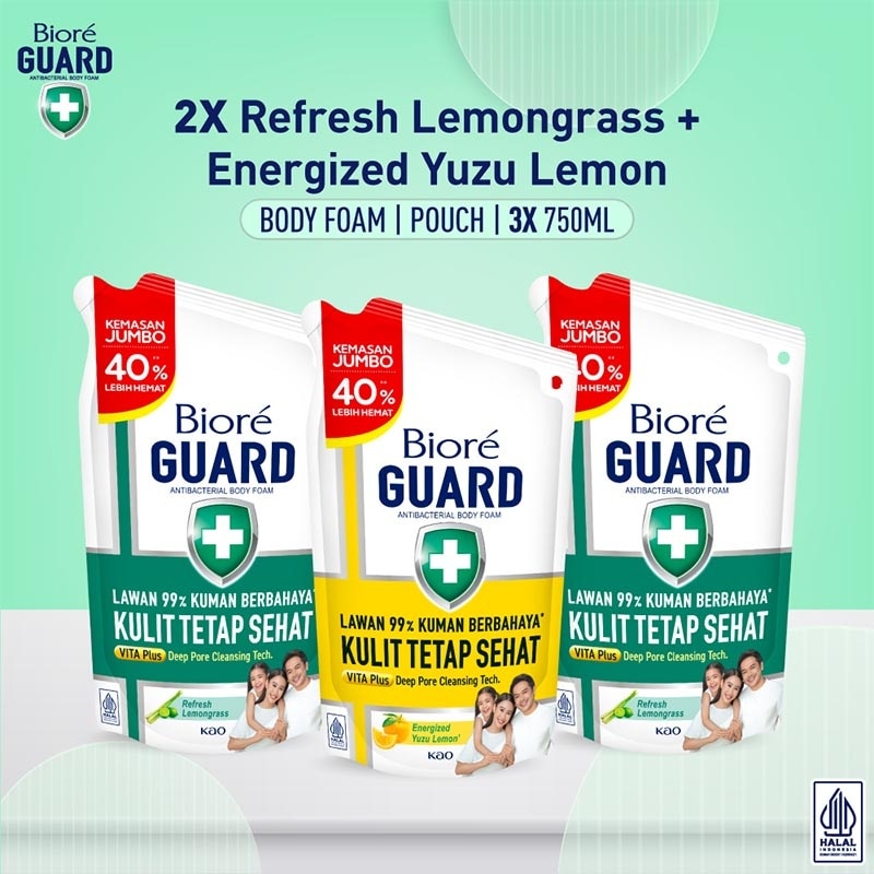BIORE, VB BIORE BFL/FRESH+B/FOAM E/YUZU LMN 3X | Watsons Indonesia