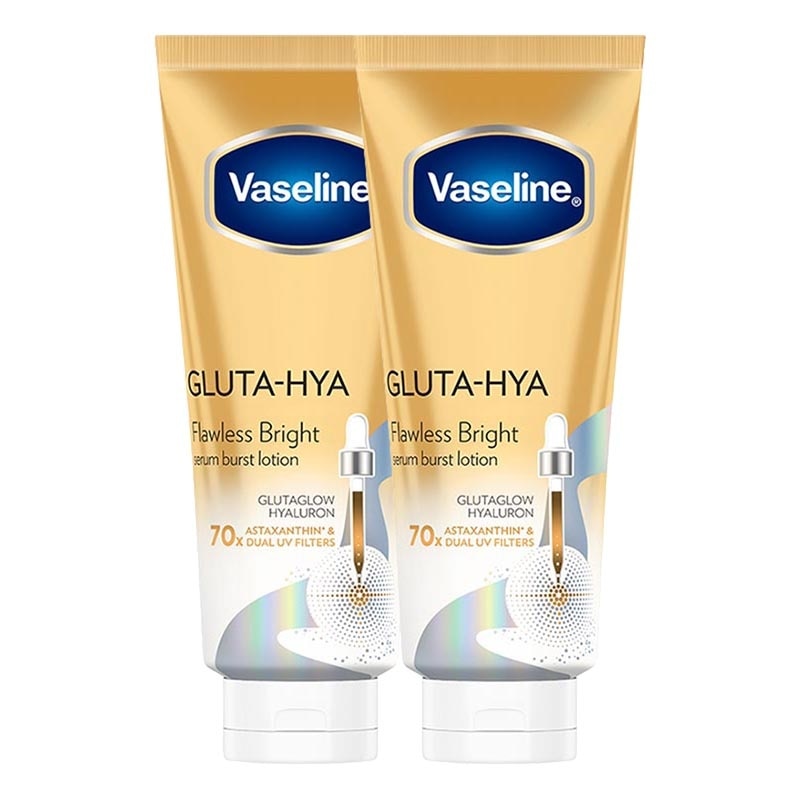 VASELINE, Twin Pack Gluta-Hya Serum Burst Flawless Bright 330ml
