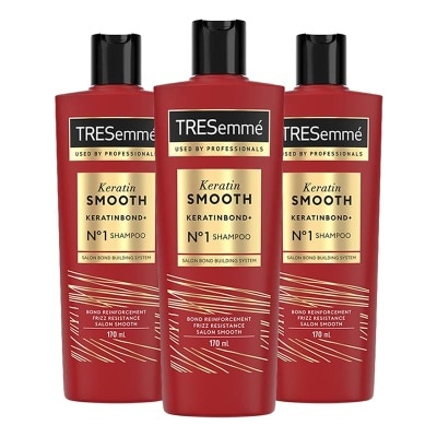 TRESEMME - Triple Pack Keratin Smooth Shampoo 170ml image