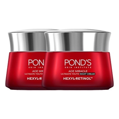 PONDS Twin Pack Age Miracle Ultimate Youth Night Cream 50g