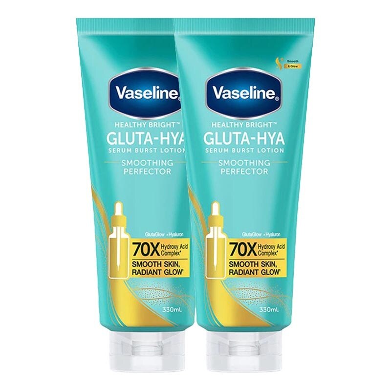 VASELINE, Twin Pack Gluta‑Hya Serum Burst Lotion Smoothing