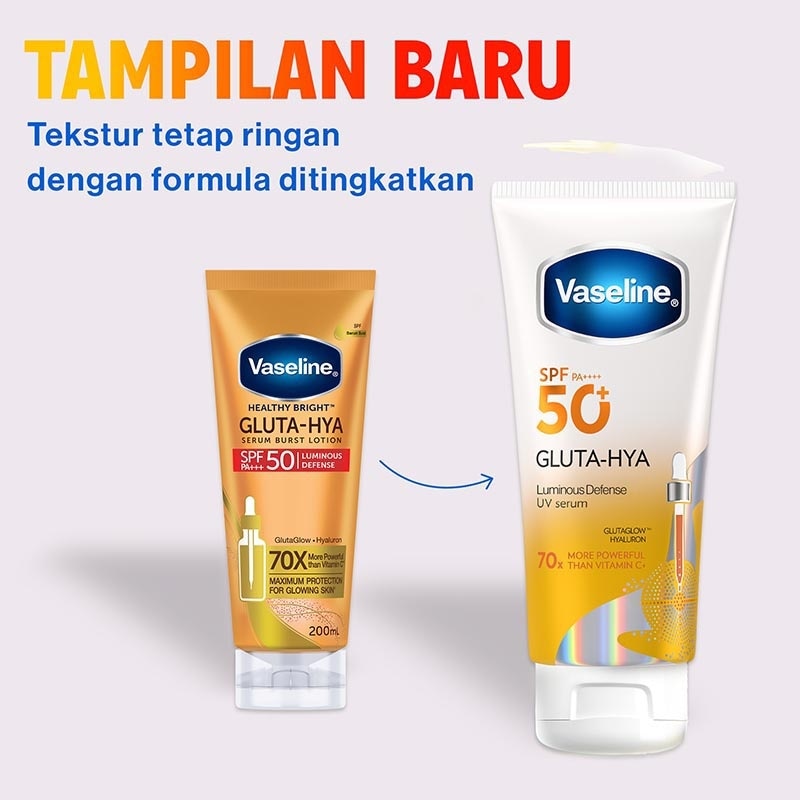 Twin Pack Gluta Hya Serum Burst Sunscreen SPF 50 PA++++ Luminous Defense 200ml image