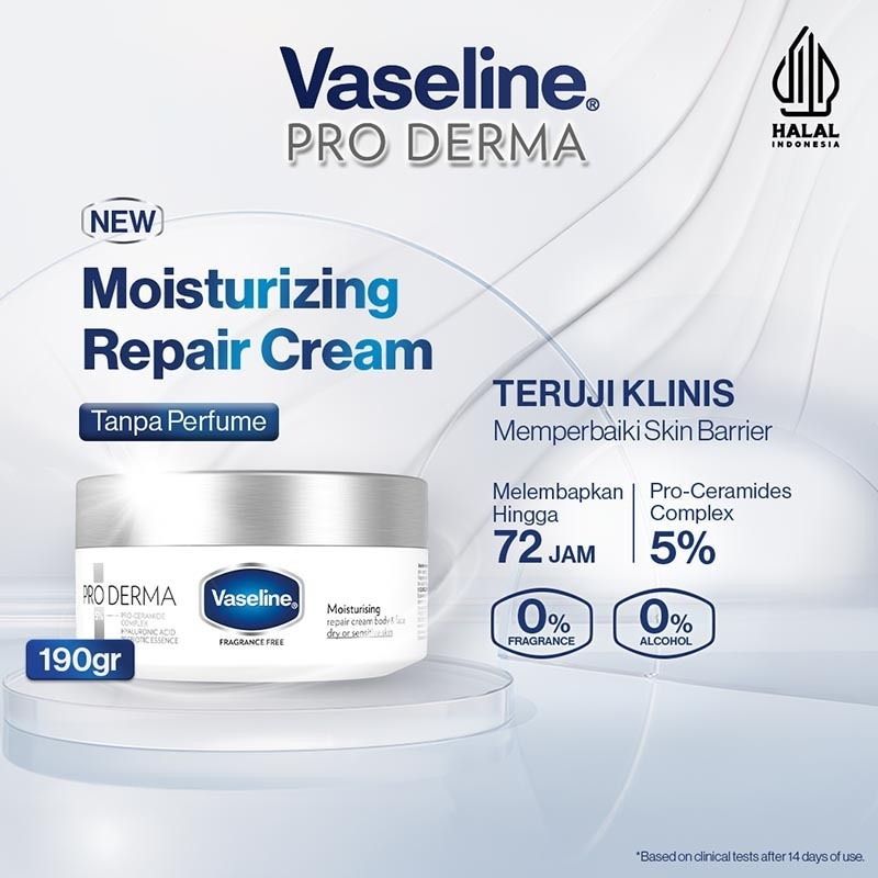 Twin Pack Pro Derma Moisturising Repair Cream Body & Face (Fragrance free) 190g image