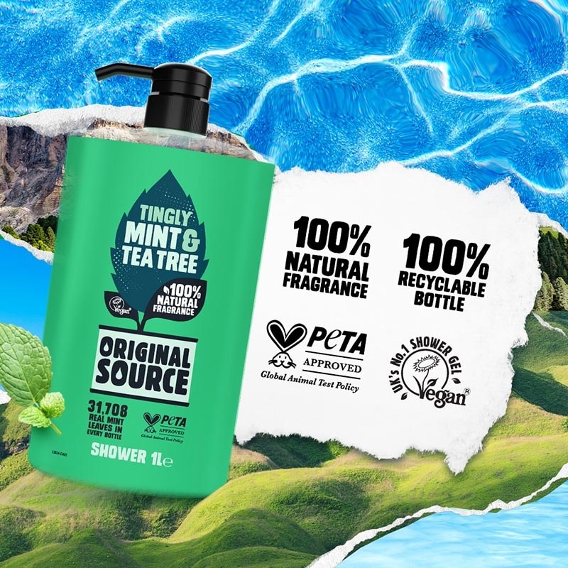 Body Wash Mint & Tea Tree 1000ml image