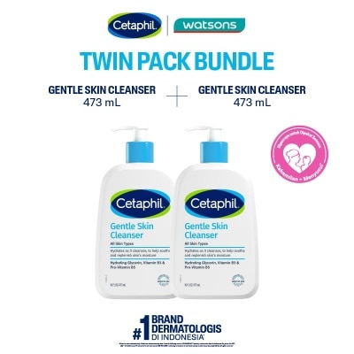 CETAPHIL Twin Pack Gentle Skin Cleanser 473ml image