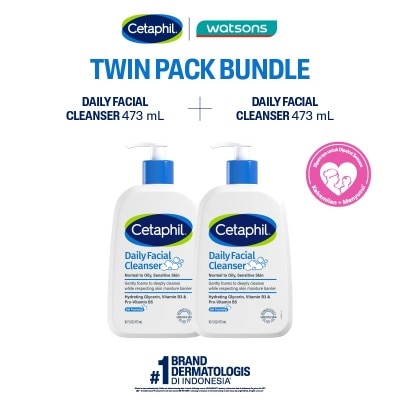 CETAPHIL Twin Pack Daily Facial Cleanser 473ml image