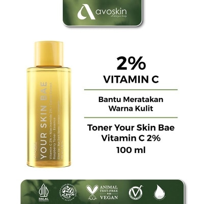 AVOSKIN YSB Toner Vitamin C 2% + Niacinamide 2% + Carrot Extract + Raspberry 100ml