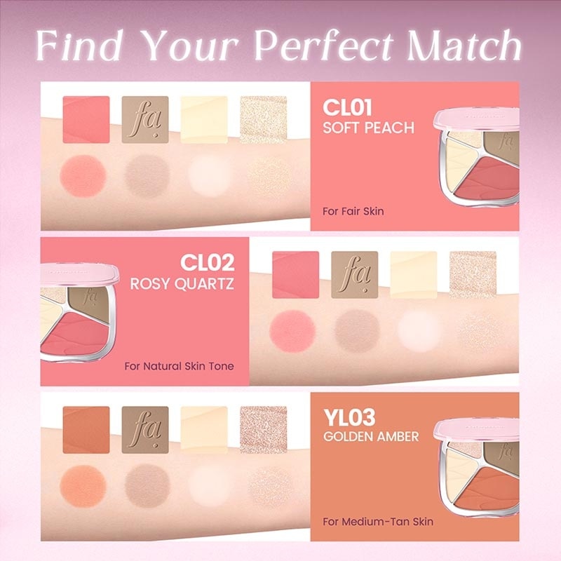 Multi Color Face Palette YL03 Golden Amber image