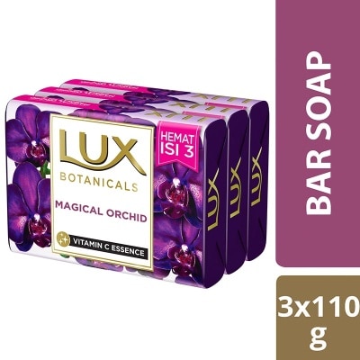 LUX Triple Pack Botanicals Sabun Batang Magical Orchid 100g