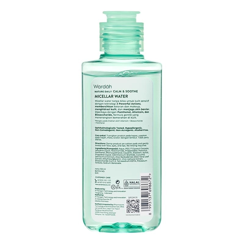 Wardah Nature Daily Calm & Soothe Micellar Water 100ml