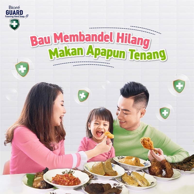 Foaming Hand Soap Refill Biore Guard Hijau Antiseptic 250 ml