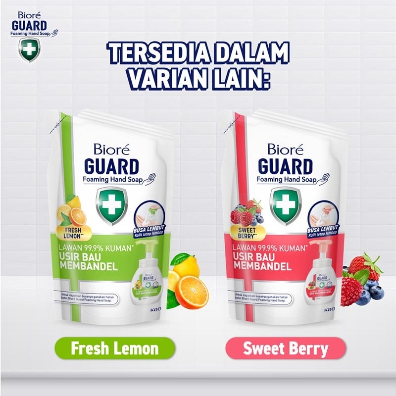 Foaming Hand Soap Refill Biore Guard Hijau Antiseptic 250 ml